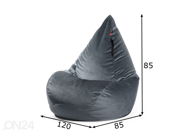 Кресло-мешок Qubo Wave Drop размеры