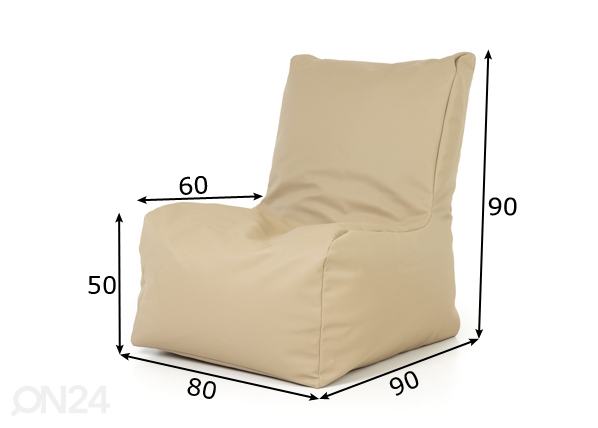 Кресло-мешок в сад и на террасу 420L размеры