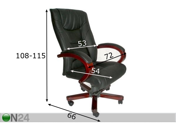 Кресло руководителя Boss размеры