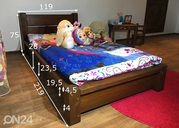 Кровать 100x200 cm размеры