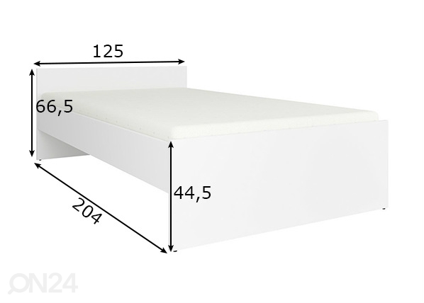 Кровать 120x200 cm размеры