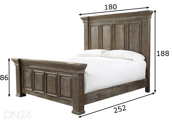 Кровать 155x200 cm размеры