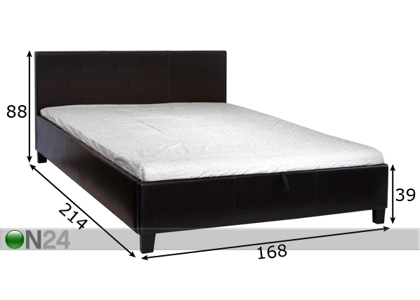 Кровать 160x200 cm с ящиком для белья размеры