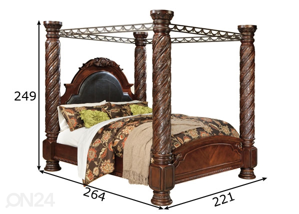 Кровать 195x200 cm размеры