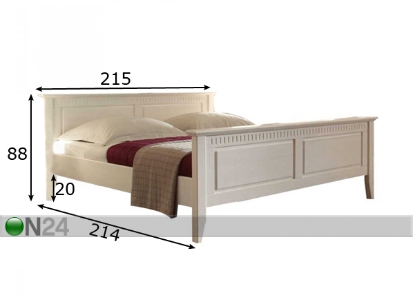 Кровать 200x200 cm размеры