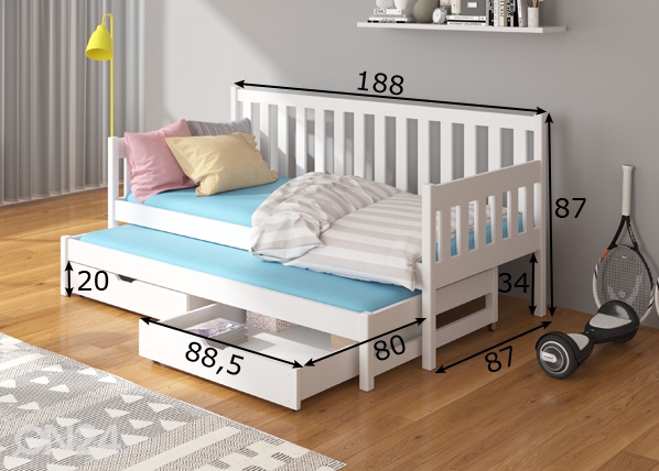 Кровать 80x180 cm размеры