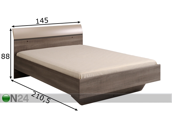 Кровать Alix 140x200 cm размеры