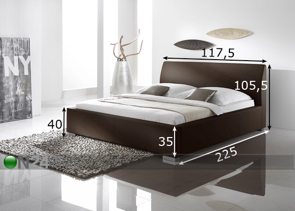 Кровать Alto Comfort 100x200 cm размеры