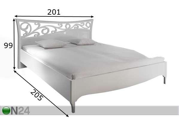 Кровать Ambrosia 180x200 cm размеры