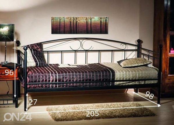 Кровать Ankara 90x200 cm размеры