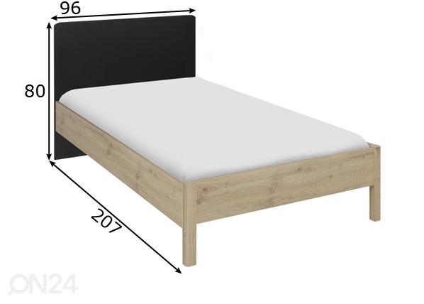 Кровать Arthus 90x200 cm размеры