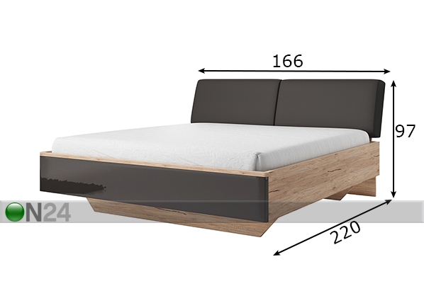 Кровать Asteria 160x200 cm размеры