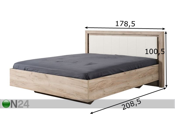 Кровать Astor 160x200 cm размеры