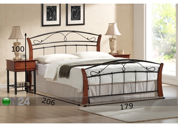 Кровать Atlanta 160x200 cm размеры