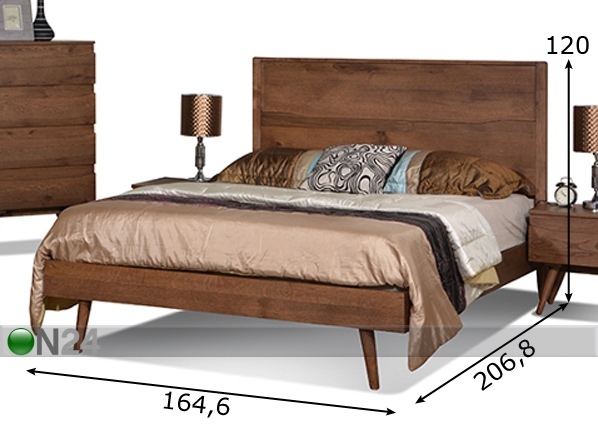 Кровать Bali 160x200 cm размеры