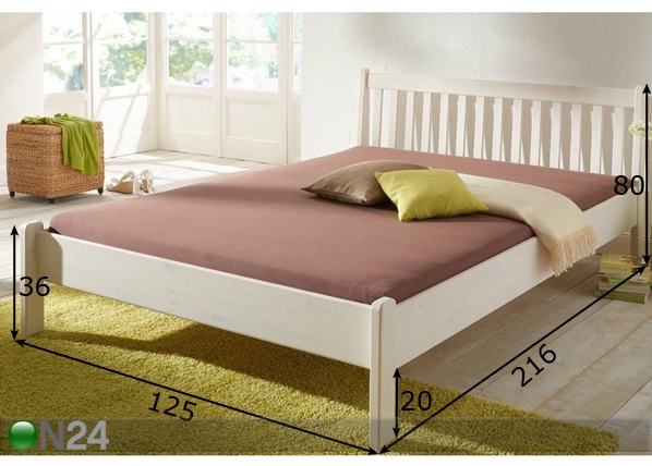 Кровать Bella 120x200 cm размеры