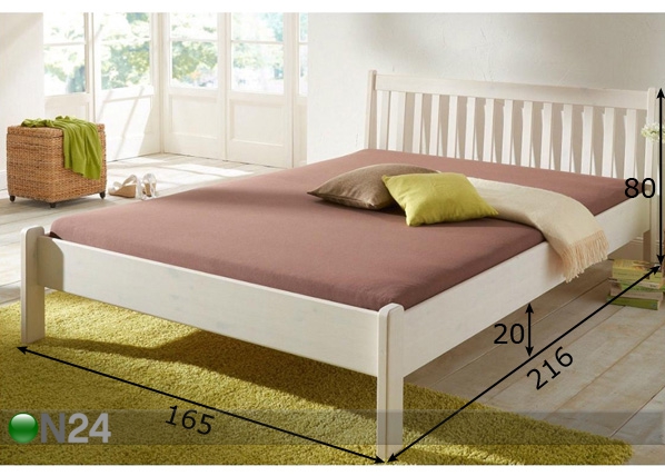 Кровать Bella 160x200 cm размеры