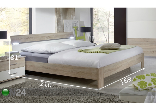 Кровать Bilbao 160x200 см размеры