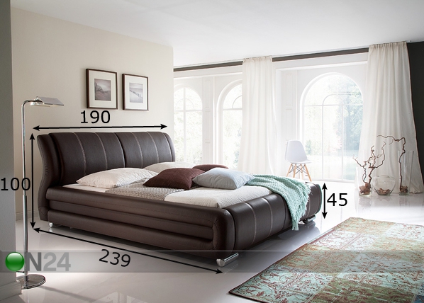 Кровать Bolzano 160x200 cm размеры