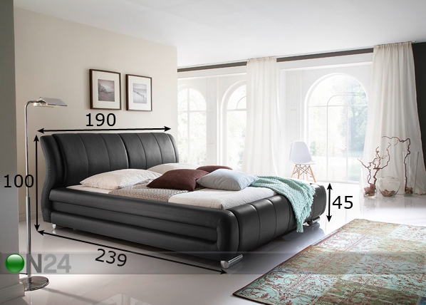 Кровать Bolzano 160x200 cm размеры