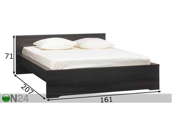 Кровать Brooklyn 140x200 cm размеры