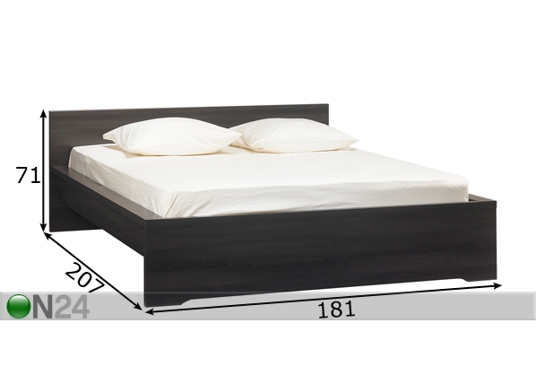 Кровать Brooklyn 160x200 cm размеры