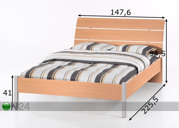 Кровать Camizion + матрас Inter Bonnel 140x200 cm размеры