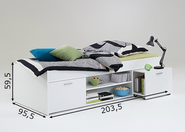 Кровать Carlo 90x200 cm размеры