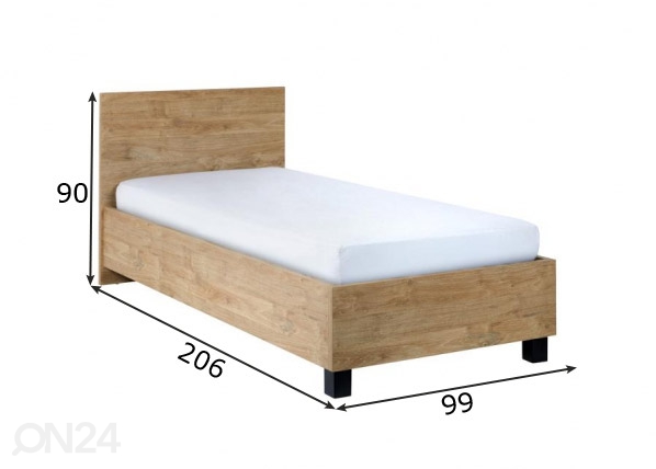 Кровать Casper 90x200 cm размеры