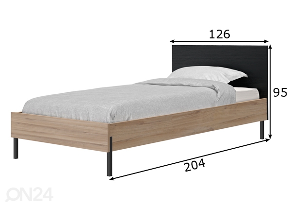 Кровать Castel 120x200 cm размеры