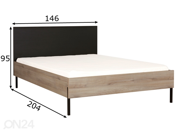 Кровать Castel 140x200 cm размеры
