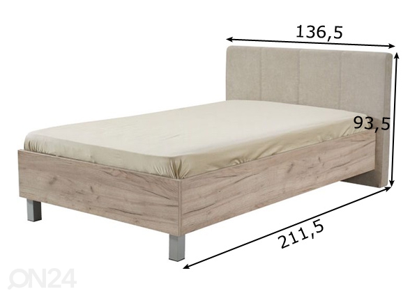 Кровать Castello 120x200 cm размеры