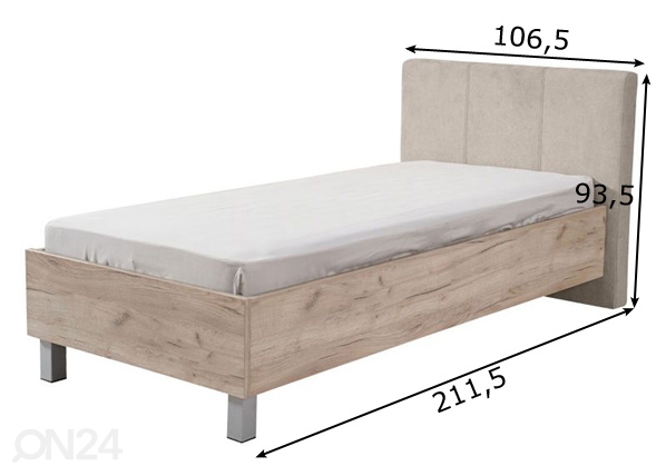 Кровать Castello 90x200 cm размеры