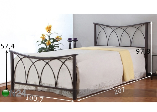 Кровать Celine 90x200 cm размеры