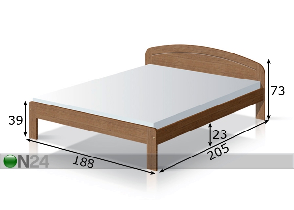 Кровать Classic 3 180x200 см размеры