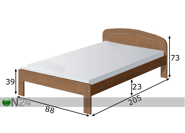 Кровать Classic 3 80x200 см размеры