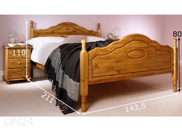 Кровать Corrib 137x200 cm размеры