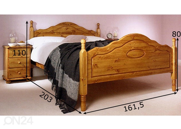 Кровать Corrib 153x190 cm размеры