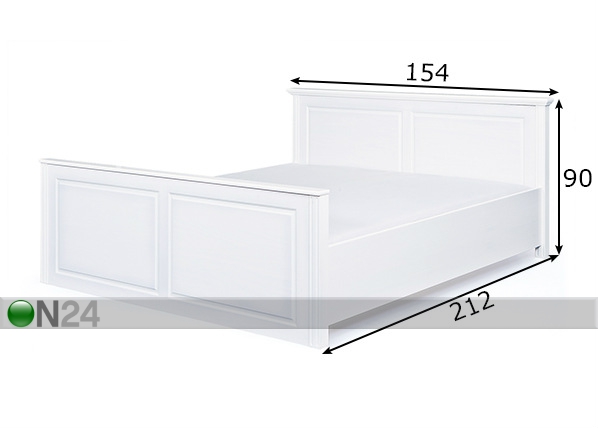 Кровать Danz 140x200 cm размеры