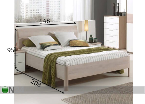Кровать Delia 140x200 cm размеры