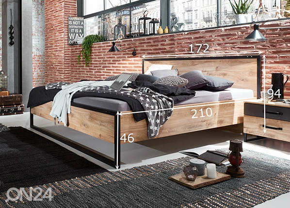 Кровать Detroit 160x200 cm размеры