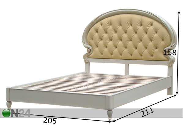 Кровать Dolce Rosa 180x200 cm размеры