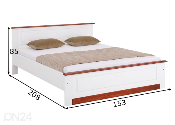 Кровать Dorthe 140x200 cm размеры