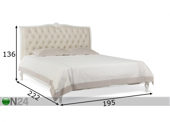 Кровать Elizabeth 180x200 cm размеры