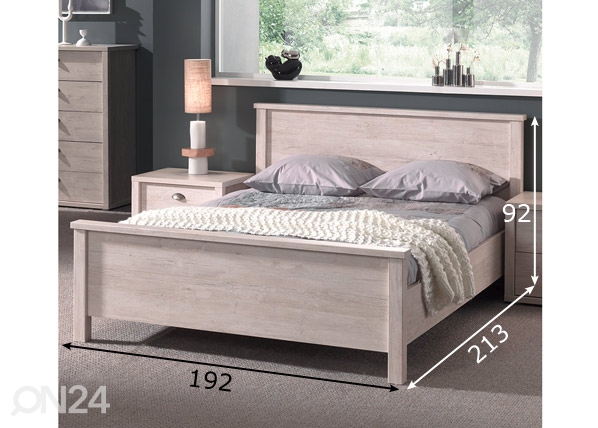 Кровать Elodie 180x200 cm размеры