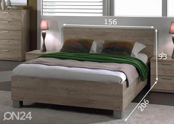Кровать Emma 140x200 cm размеры