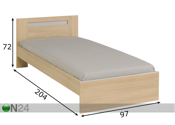 Кровать Evo 90x200 см размеры