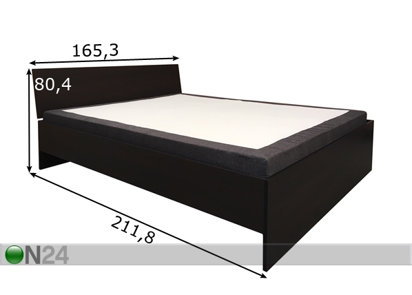 Кровать Express 160x200 cm + матрас размеры