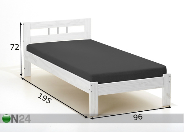 Кровать Fana 90x190 cm размеры