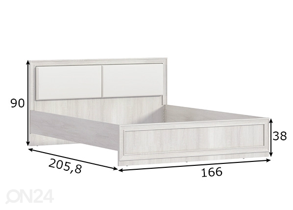 Кровать Florencia 160x200 cm размеры
